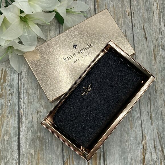 Kate Spade Glimmer Boxed Large Continental Wallet Bag Purse - Picture 4 of 13